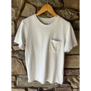 Taylor Stitch Mens Heavy Bag Tee Natural Off White Pocket T-Shirt